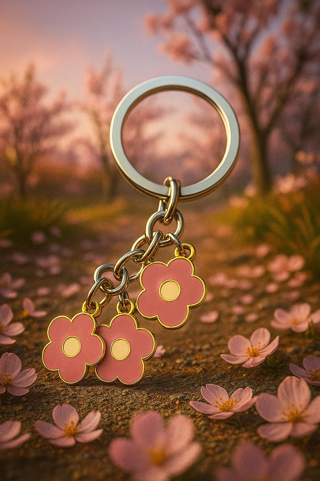 Cherry Blossom Keychain