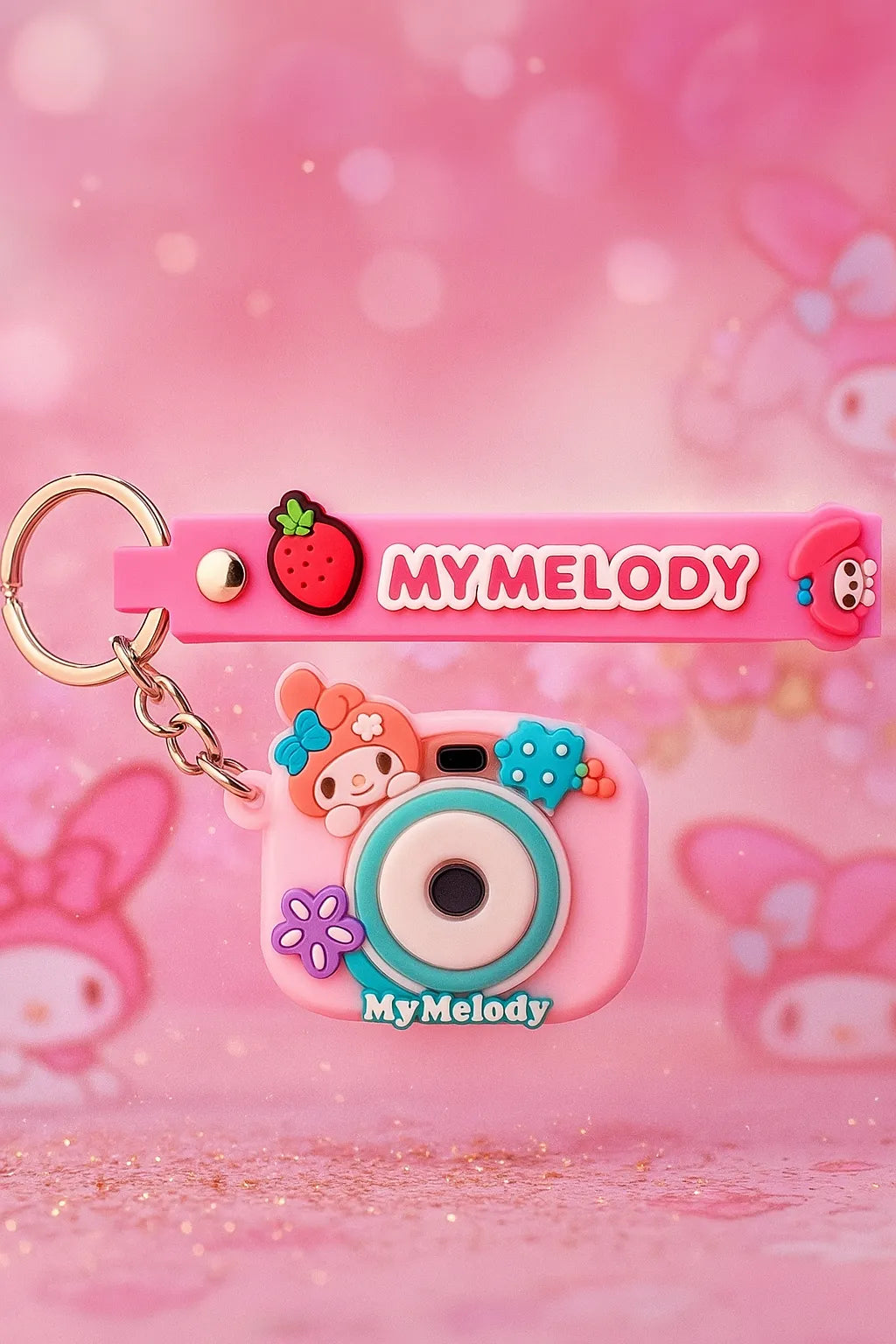 My Melody Camera Keychain